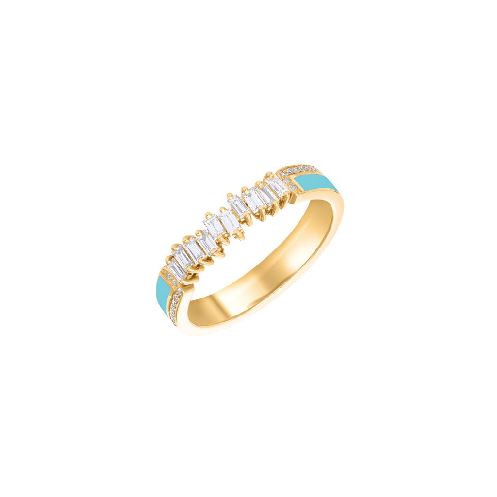 Al Salam Ring, Turquoise, Yellow Gold