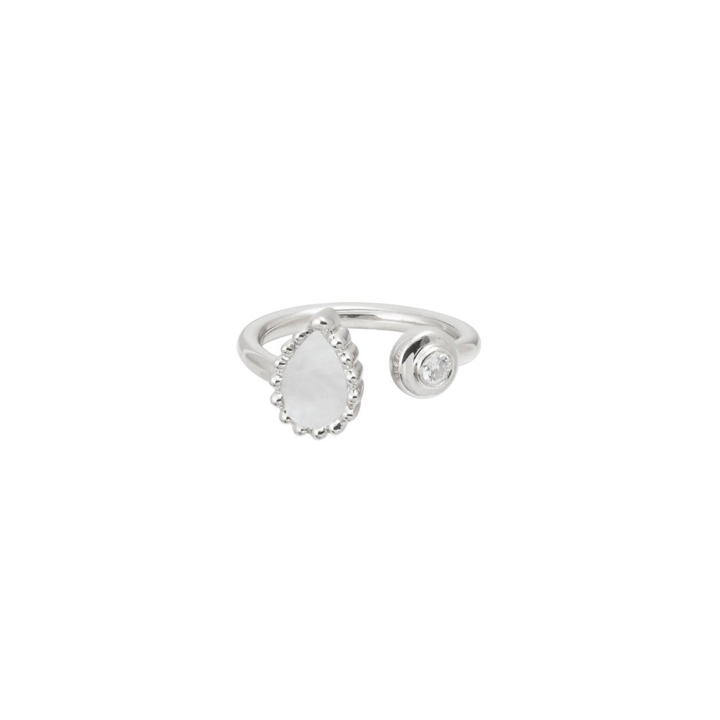 Baby Ring, Mother of Pearl, White Gold