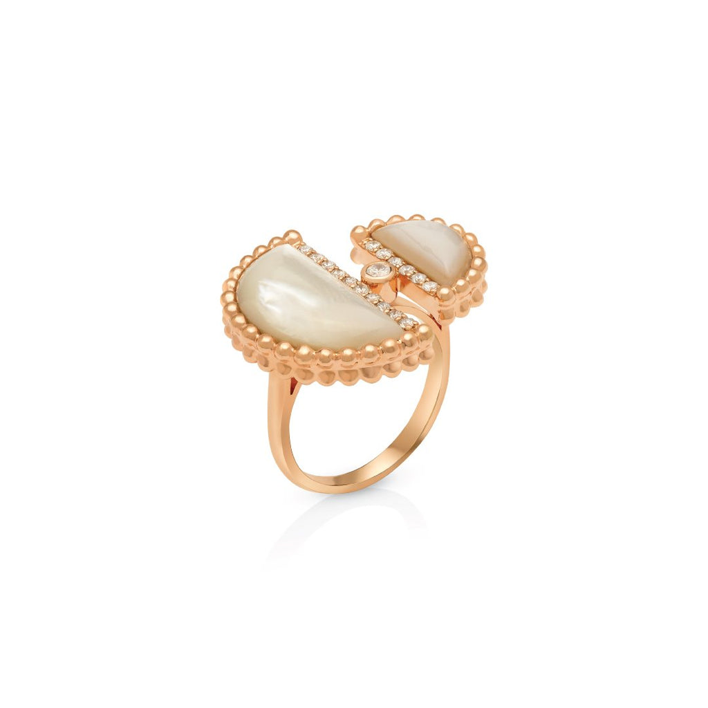 Etlala Ring, Mother of Pearl, Rose Gold