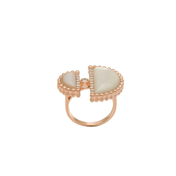 Etlala Ring, Mother of Pearl, Rose Gold