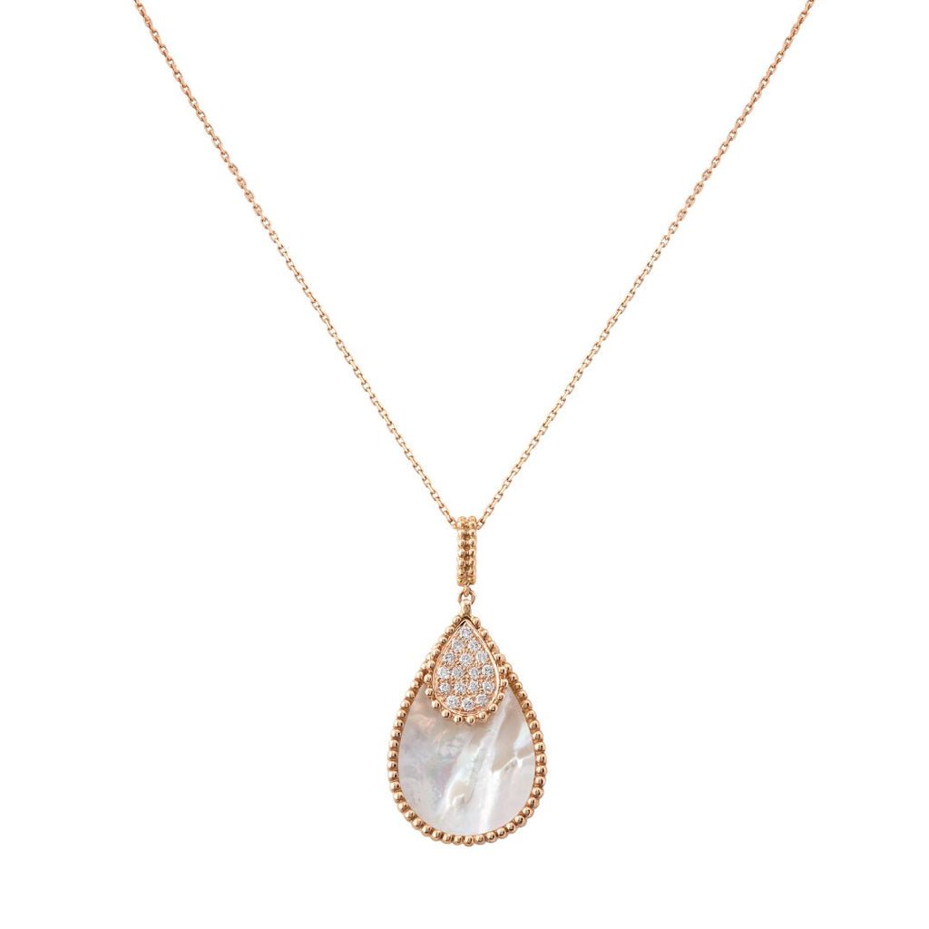 Tayma Necklace, Mother of Pearl, Rose Gold