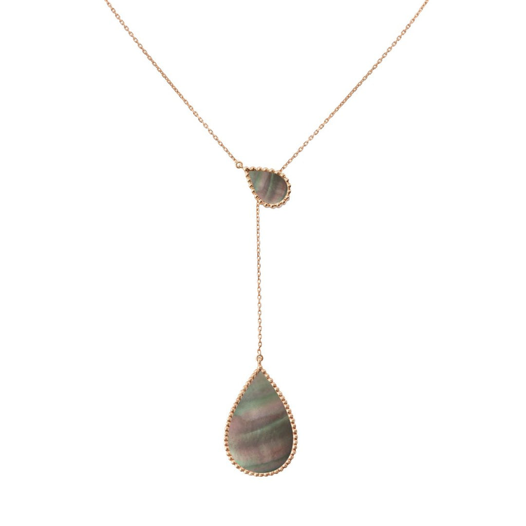 Hayma Set, Grey Mother of Pearl, Rose Gold