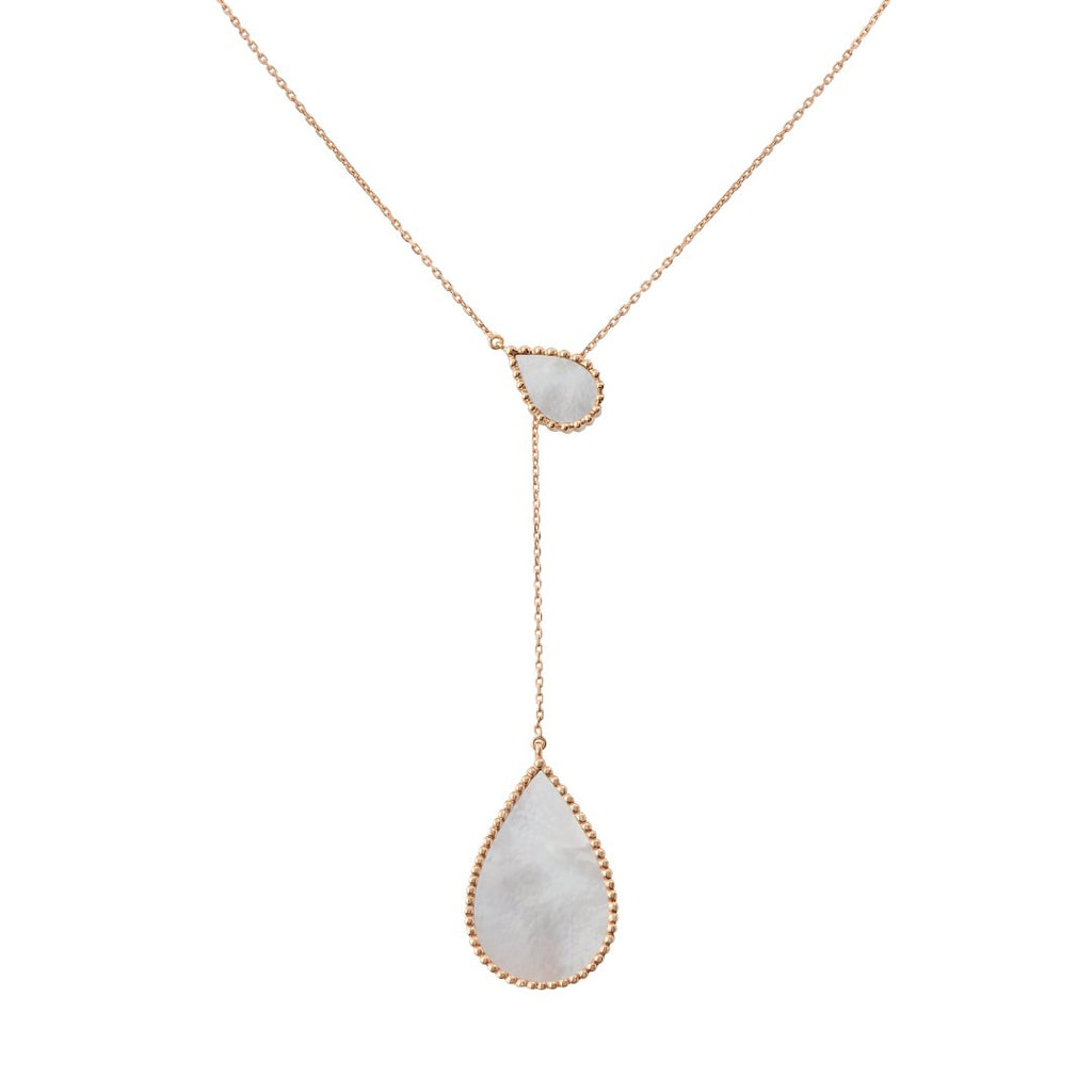Hayma Necklace, Mother of Pearl, Rose Gold