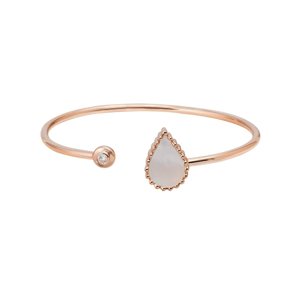 Hayma One Bangle, Mother of Pearl, Rose Gold