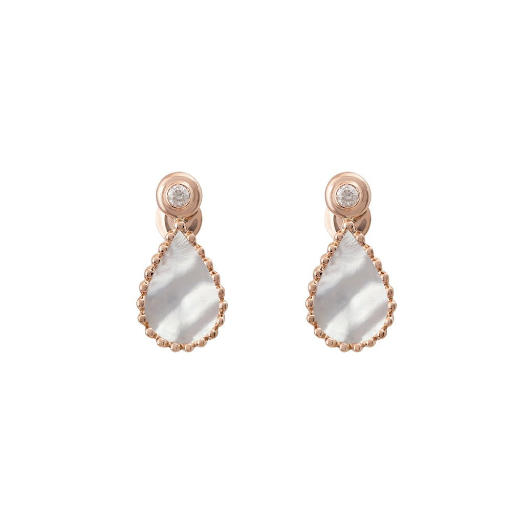 Hayma One Earring, Mother of Pearl, Yellow Gold