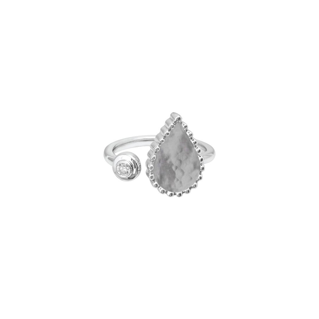 Hayma One Ring, Mother of Pearl, White Gold