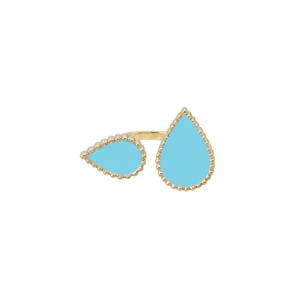 Hayma Ring, Turquoise, Yellow Gold