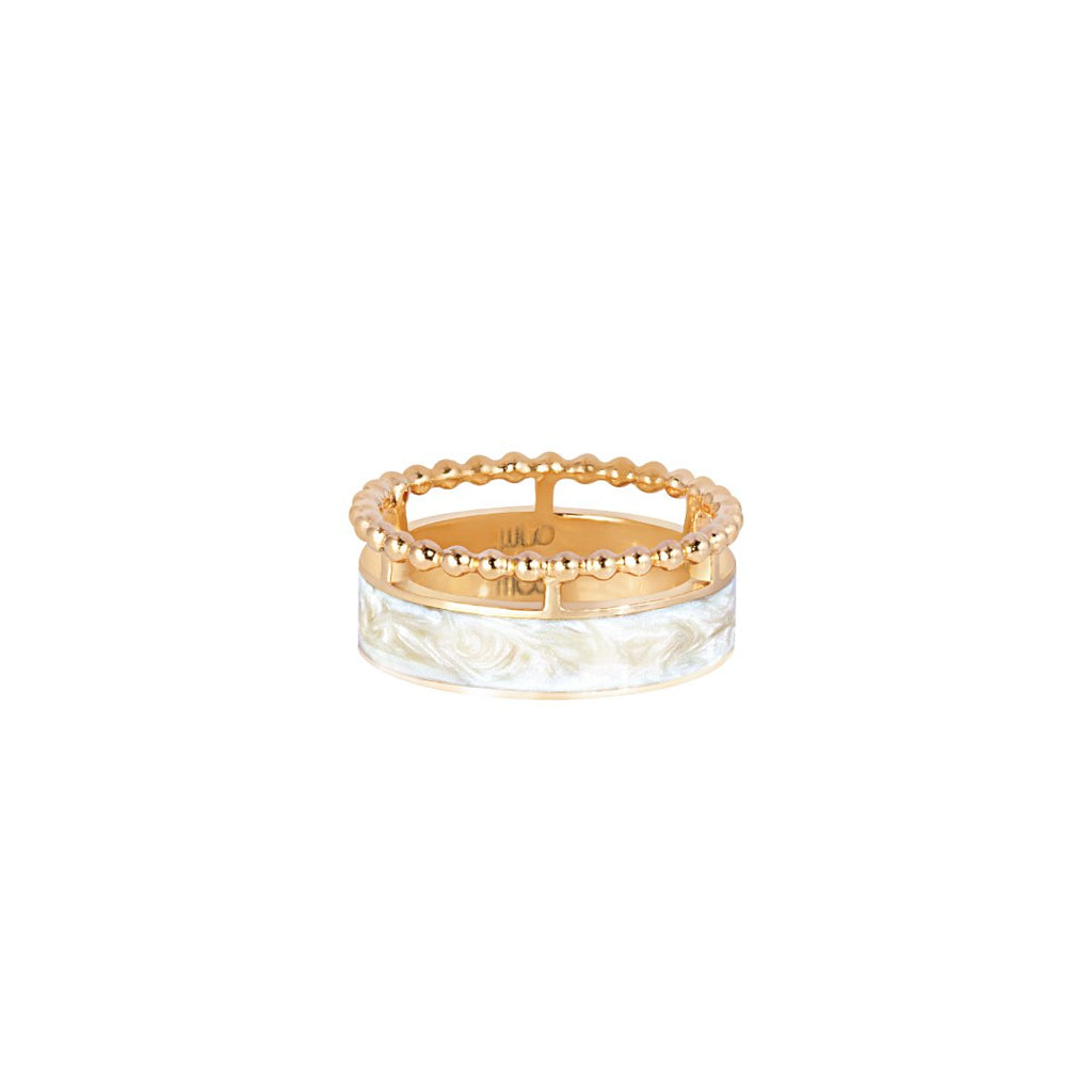 Sidra Ring, Mother of Pearl, Yellow Gold