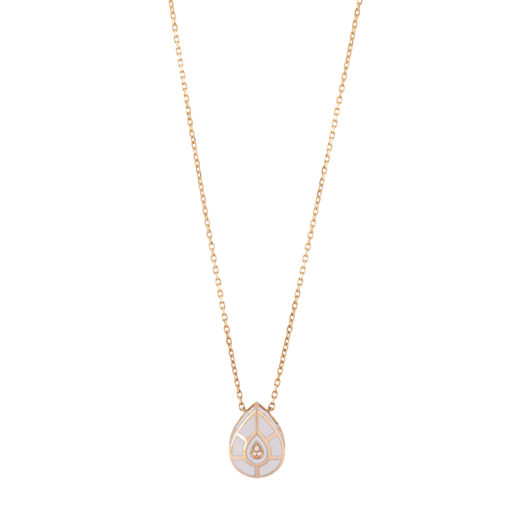 The Drops Necklace, Mother of Pearl, Rose Gold